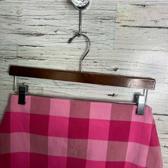 Autres Filles pink plaid check mini skirt Size medium - Picture 3 of 6